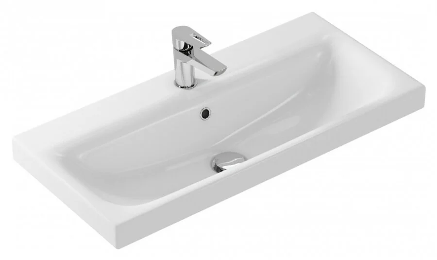 Раковина Cersanit Moduo Slim 80 см прямоугольная UM-MOD80SL/1 Hanex