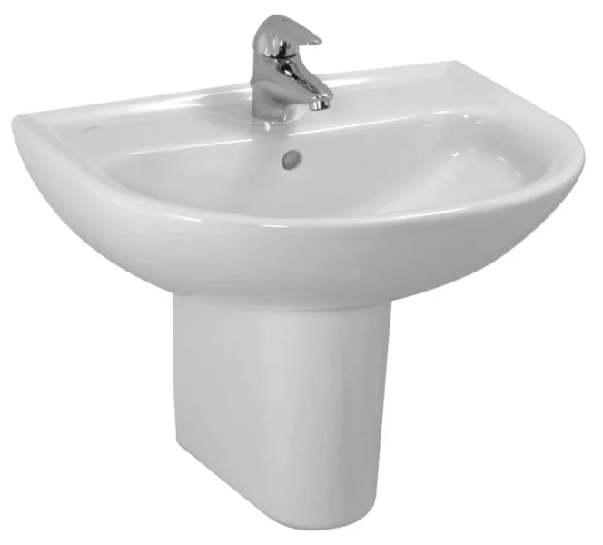 Раковина Laufen Pro 65 см подвесная, с 1 отверстием для смесителя 8.1095.3.000.104.1 Hanex