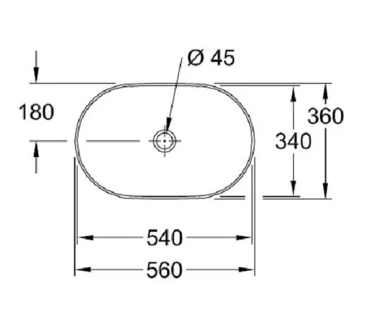 Раковина Villeroy & Boch Collaro 56 см альпийский белый 4A195601 Hanex