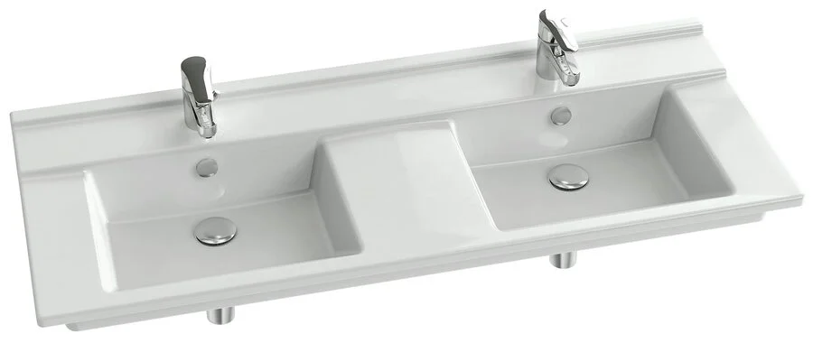 Раковина подвесная Jacob Delafon Struktura 120 см двойная, белая EXF112-00 Hanex