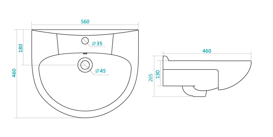 Раковина Santek Антик 1WH110186 Hanex