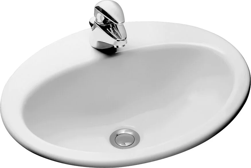 Раковина Jacob Delafon Ovale Dessus 50 см встраиваемая E1358-00 Hanex