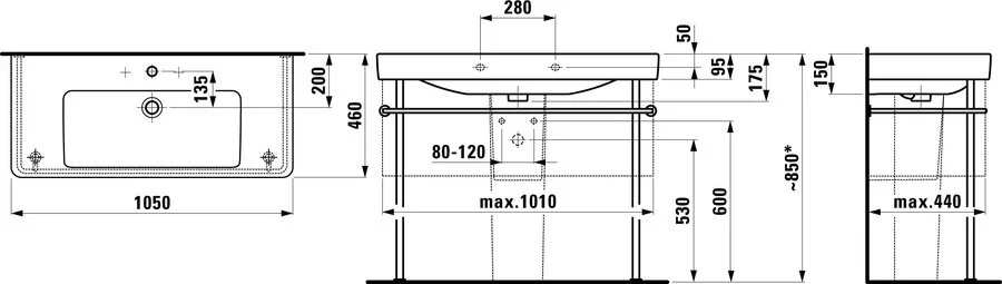 Раковина  Laufen Pro S 8.1396.6