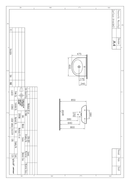 Раковина VitrA Zentrum 5786B003-0001 Hanex