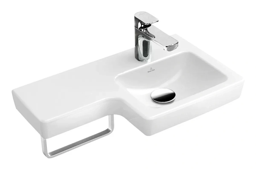 Раковина Villeroy & Boch Subway 2.0 63 см правая, цвет альпийский белый 41156R01 Hanex