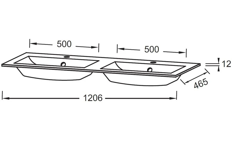 Раковина мебельная Jacob Delafon Sherwood EB1831 120 см стеклянная Hanex