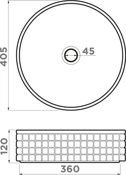 Раковина Omoikiri Akira bl 40 см черная 4972073 Hanex