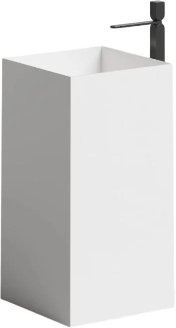 Раковина напольная Salini Armonia Square 01 белая глянцевая 130511G Hanex