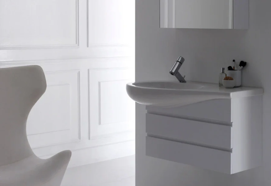 Раковина Laufen Ilbagnoalessi One 90 см белая правая 8.1497.5.400.104.1 Hanex