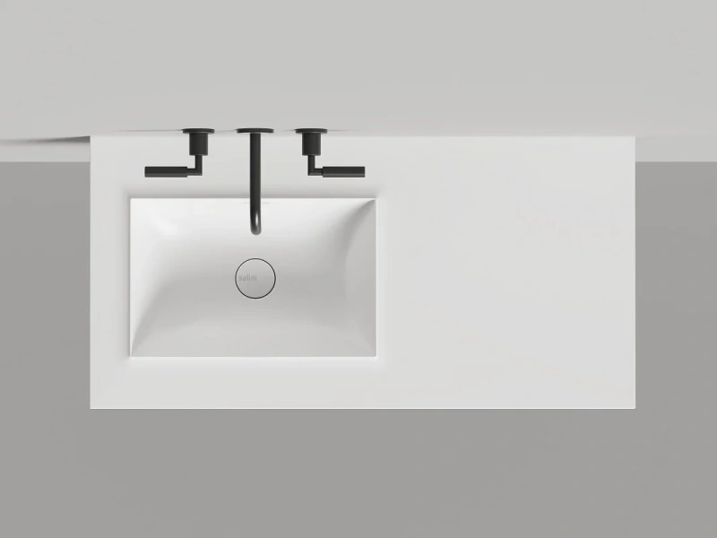 Раковина Salini Onda Edge Square 200 см белый матовый 14022061MN Hanex