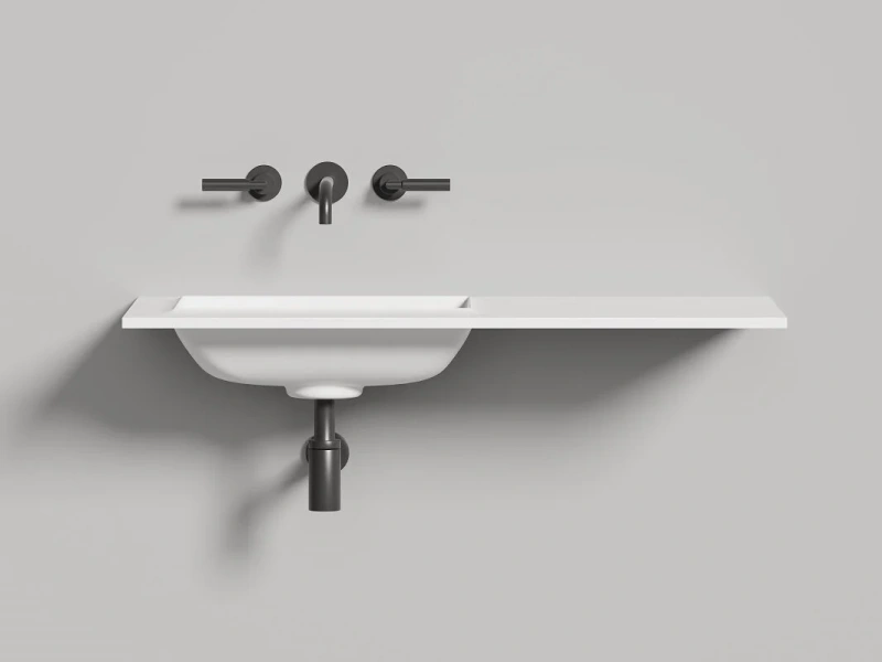 Раковина Salini Onda Edge Square 200 см белый матовый 14022061MN Hanex