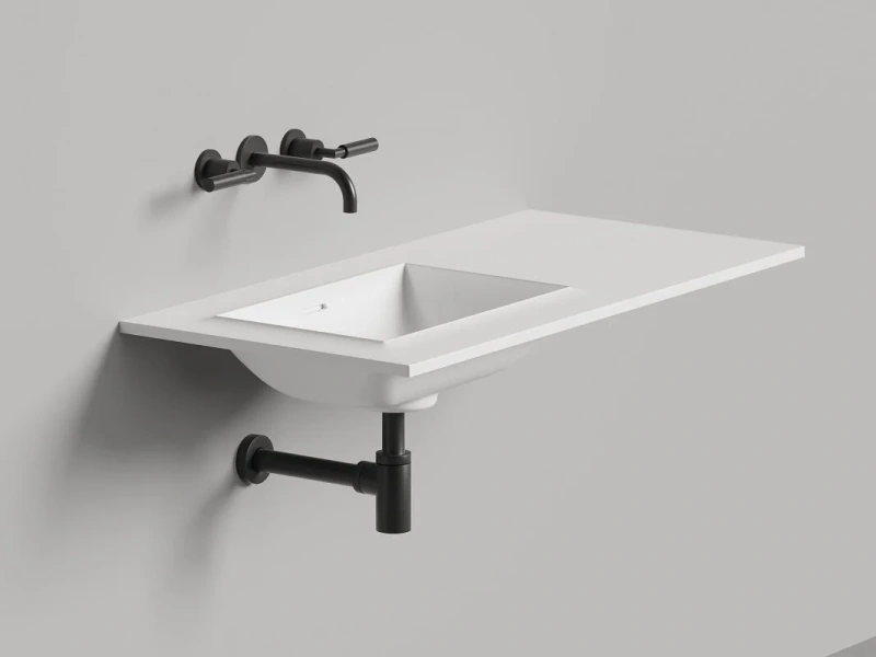 Раковина Salini Onda Edge Square 200 см белый матовый 14022061MN Hanex