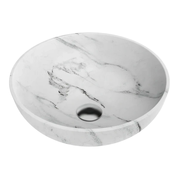 Раковина Omoikiri Hitomi Wh-Marble 41 см белая 4972078 Hanex