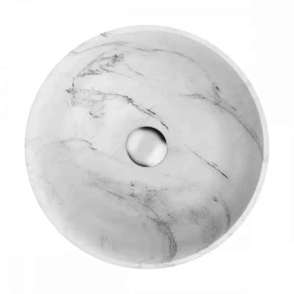 Раковина Omoikiri Hitomi Wh-Marble 41 см белая 4972078 Hanex