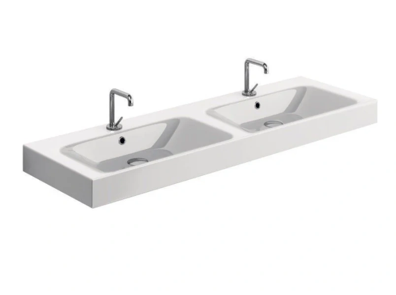 Раковина Kerasan Cento 140 см двойная 353601*1 Hanex