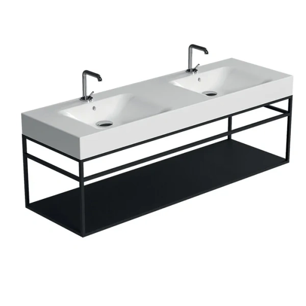 Раковина Kerasan Cento 140 см двойная 353601*1 Hanex