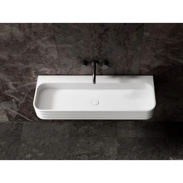 Раковина Abber Stein 100 см белая матовая AS2651-1.0 Hanex