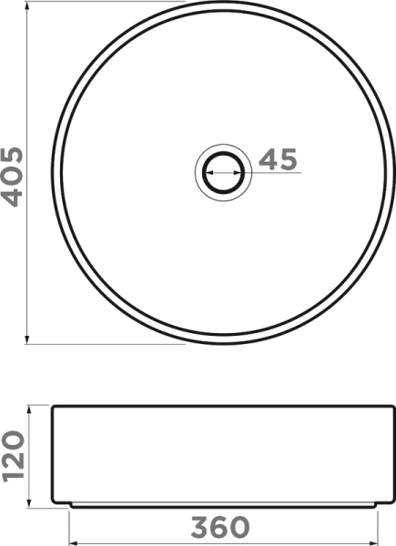 Раковина Omoikiri Mira bg 40 см бежево-серая 4972069 Hanex