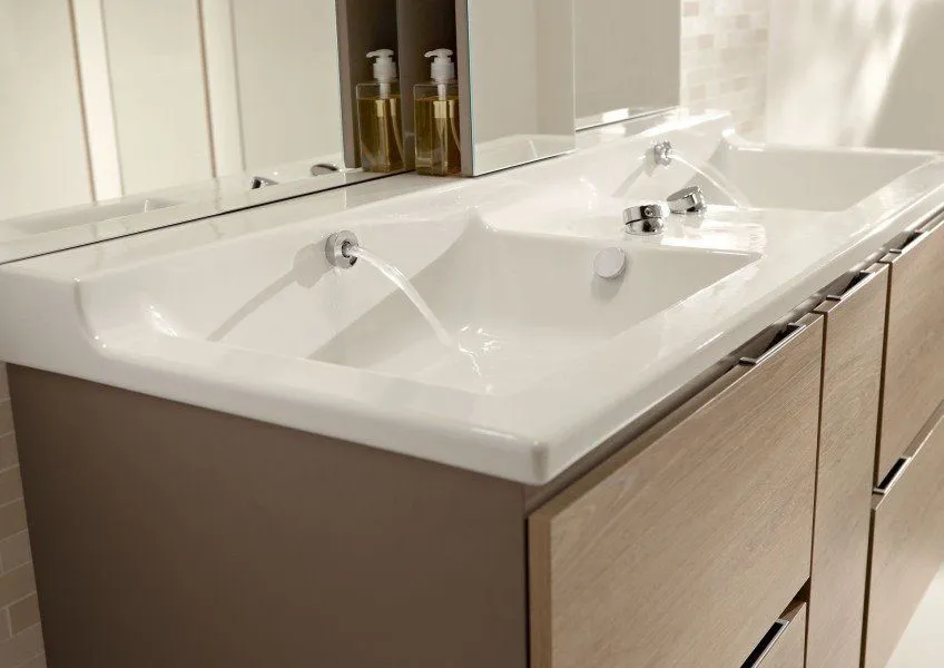 Раковина Jacob Delafon Soprano 140 см подвесная EXJ122-00 Hanex