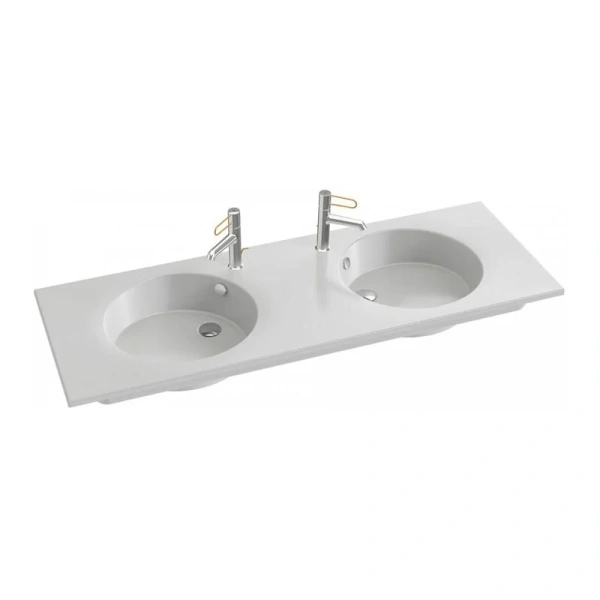 Раковина Jacob Delafon Odeon Rive Gauche 141 см с гладкой нижней поверхностью EXAS112-Z-00 Hanex