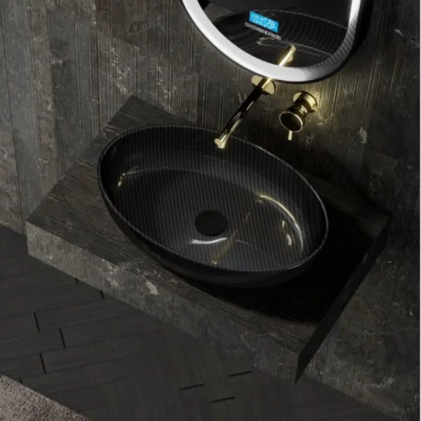 Раковина Abber Karbon 60 см накладная AK2041 Hanex