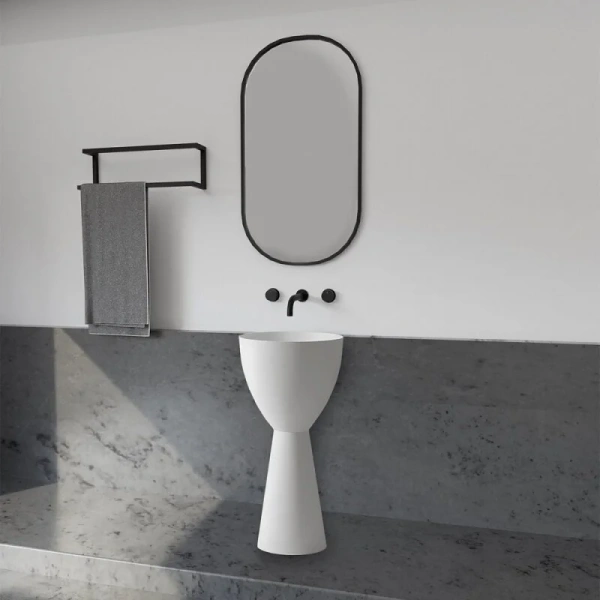 Раковина напольная Abber Stein круглая AS2508 Hanex