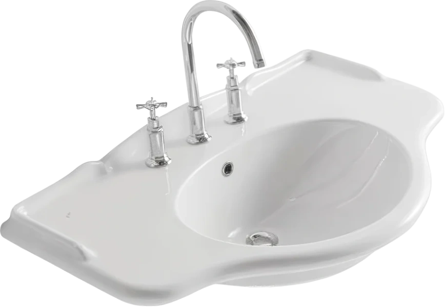 Раковина Globo Paestum 90 см белая PA056.BI*1 Hanex