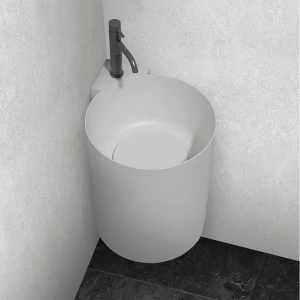 Раковина Abber Stein 42 см с отверстием под смеситель AS2625 Hanex