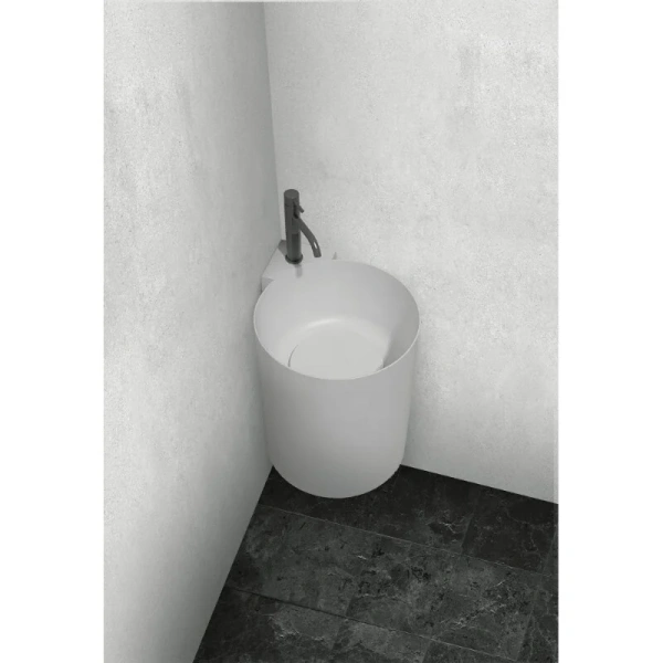 Раковина Abber Stein 42 см с отверстием под смеситель AS2625 Hanex