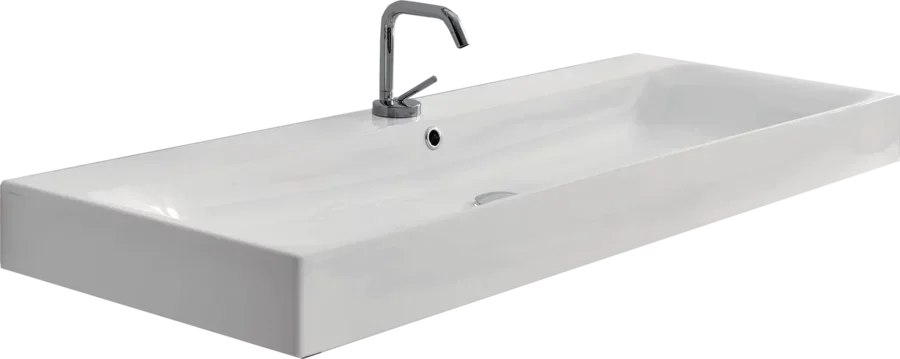 Раковина Kerasan Cento 120 см белая 353401*1 Hanex