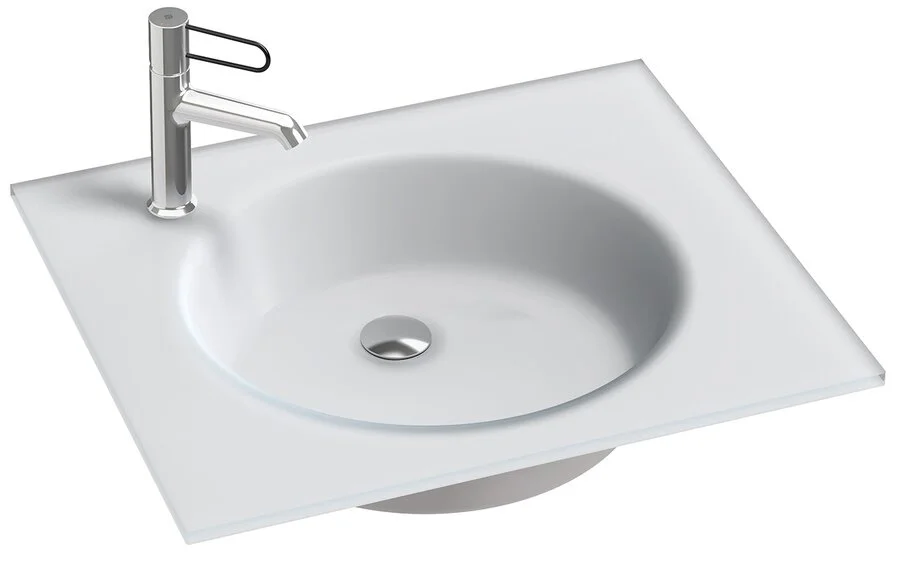 Раковина Jacob Delafon Odeon Rive Gauche EB2560-DE 61 см стеклянная Hanex