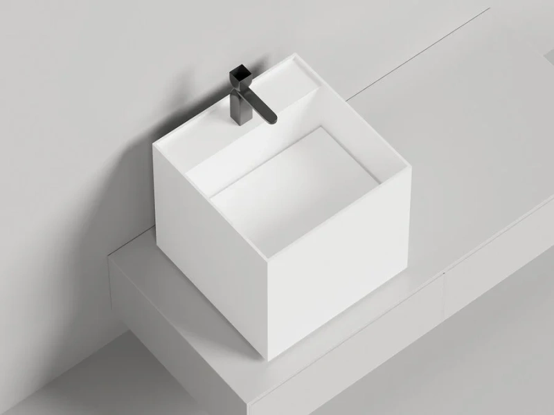 Раковина Salini Armonia Square Top 03 белая матовая 130523TM Hanex