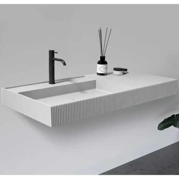 Раковина Abber Stein 120 см белая матовая AS2628 Hanex