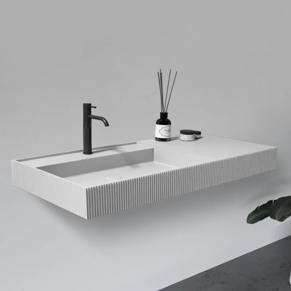 Раковина Abber Stein 120 см белая матовая AS2628 Hanex