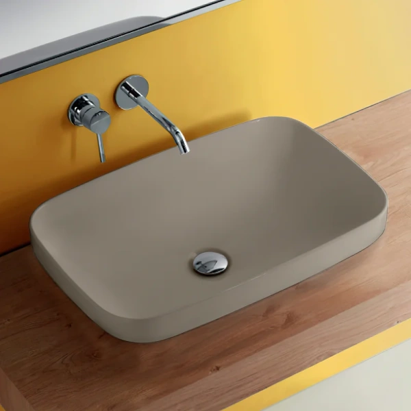 Раковина Kerasan Tribeca 60 см накладная, Nocciola 514381 Hanex