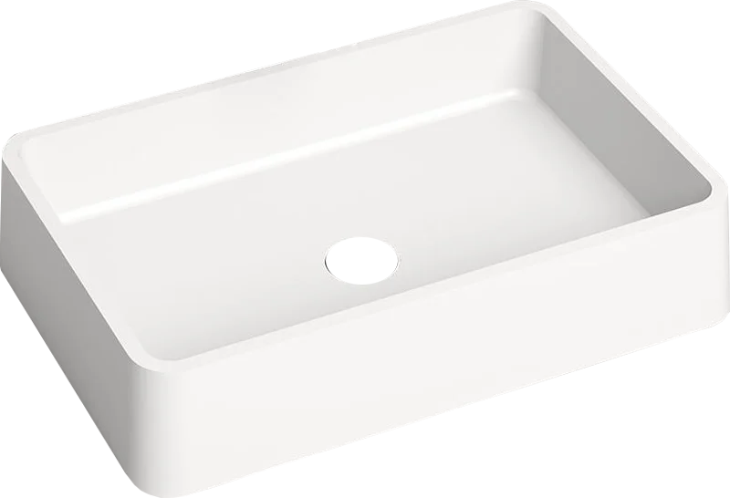 Раковина Salini Gloria 07 60 см накладная, белый матовый 1102207M Hanex