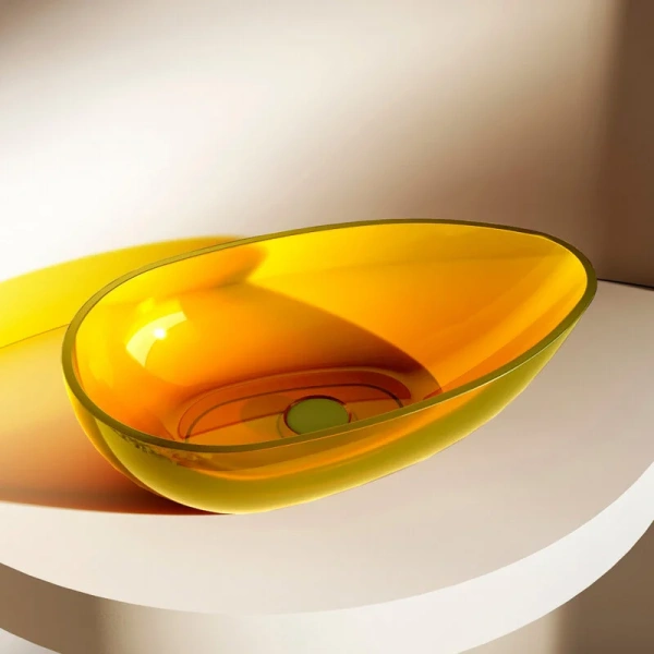 Раковина Abber Kristall 60 см желтая AT2811Amber Hanex