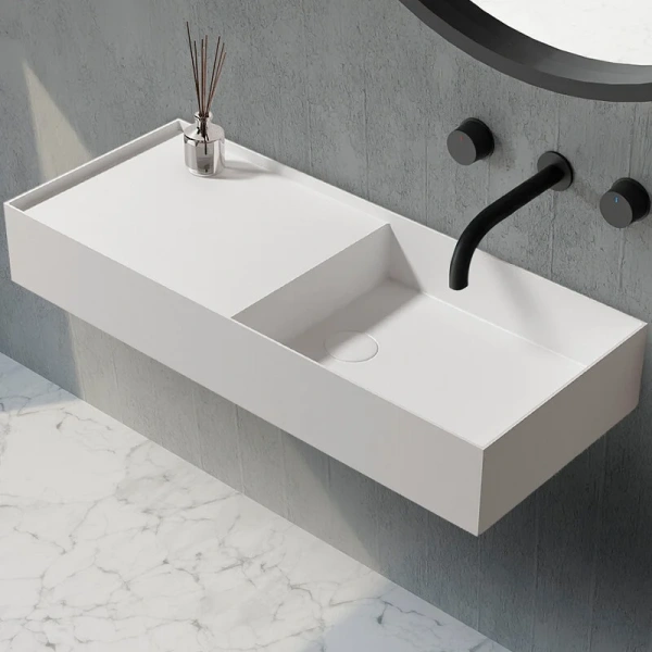 Раковина Abber Stein 80 см белая матовая AS2648 Hanex