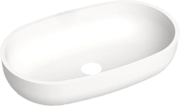 Раковина Salini Gloria 05 64 см накладная, белый матовый 1102205M Hanex