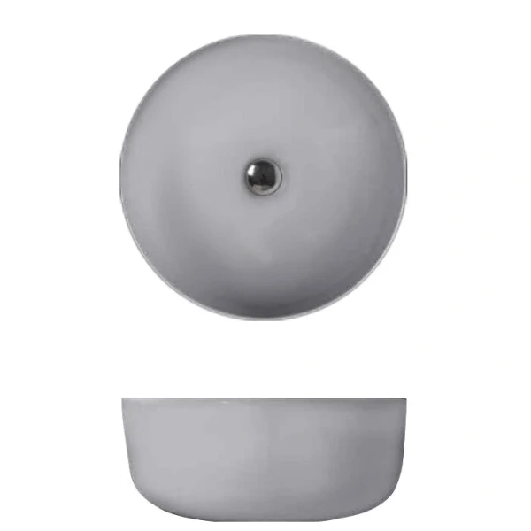 Раковина Kerasan Nolita 40 см накладная, Grigio Matt 534459 Hanex