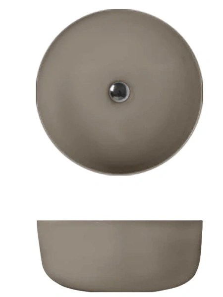 Раковина Kerasan Nolita 40 см накладная, Nocciola 534481