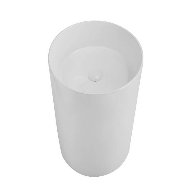 Раковина напольная SantiLine 45 см белая матовая SL-4014MW Hanex