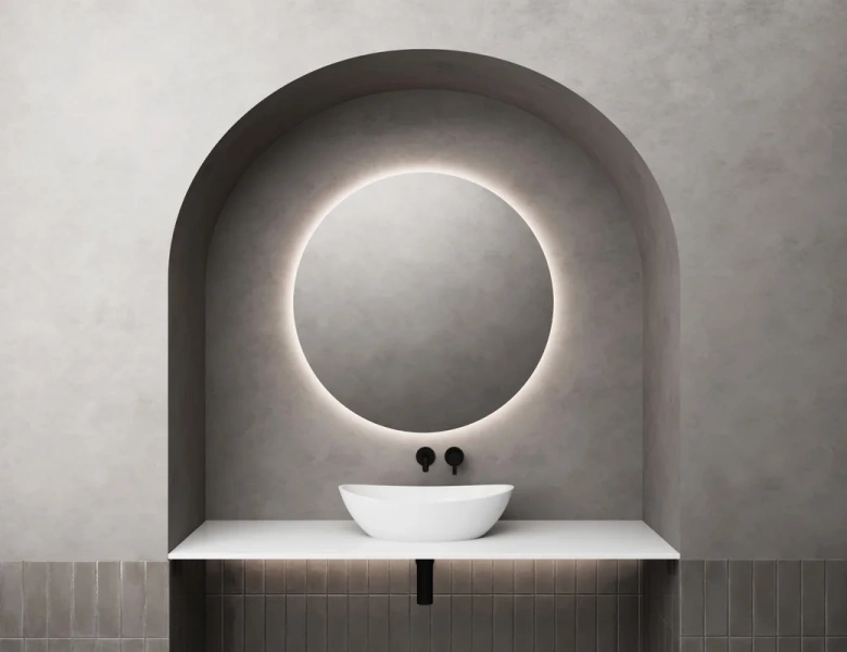 Раковина Salini Noemi 56 см накладная, белый матовый 1101203SM Hanex