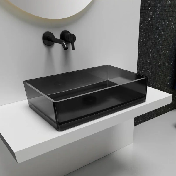 Раковина Abber Kristall AT2803 60 см прямоугольная Hanex