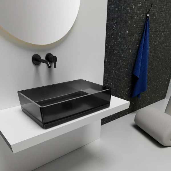 Раковина Abber Kristall AT2803 60 см прямоугольная Hanex