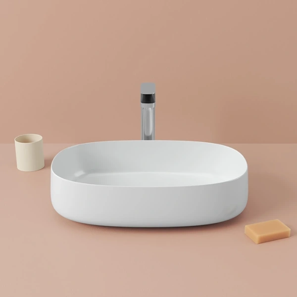 Раковина ArtCeram Cognac 55 см белый глянцевый COL003 01 34 Hanex