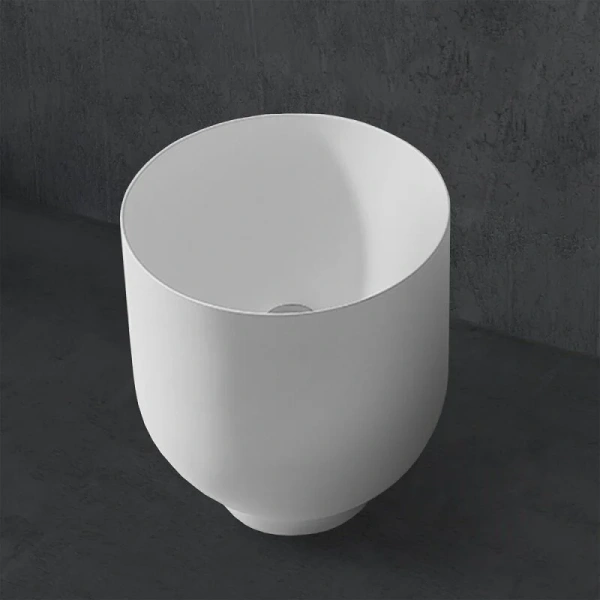 Раковина Abber Stein 40 см белая матовая AS2618 Hanex