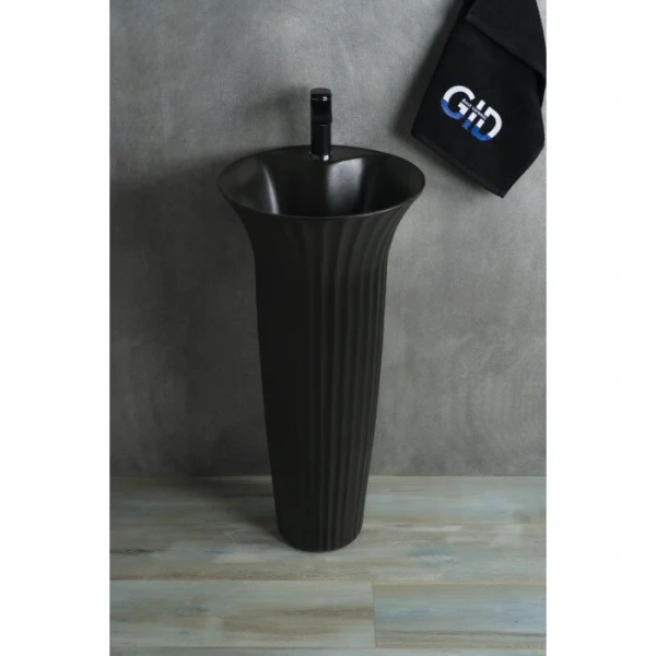 Раковина напольная GID Autonomo Nb132bg 41 см черный графит 81114 Hanex