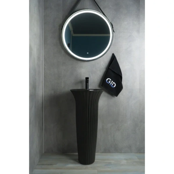 Раковина напольная GID Autonomo Nb132bg 41 см черный графит 81114 Hanex