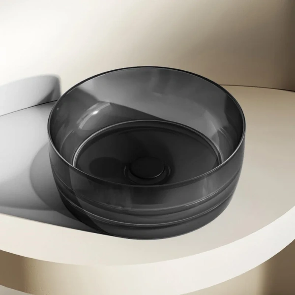 Раковина Abber Kristall AT2804 40 см прозрачная Hanex